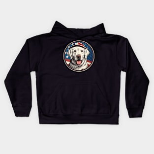 Kuvasz 4th of July Kids Hoodie